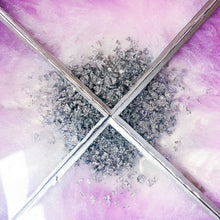 Charger l&#39;image dans la galerie, Lilac and silver coasters, resin
